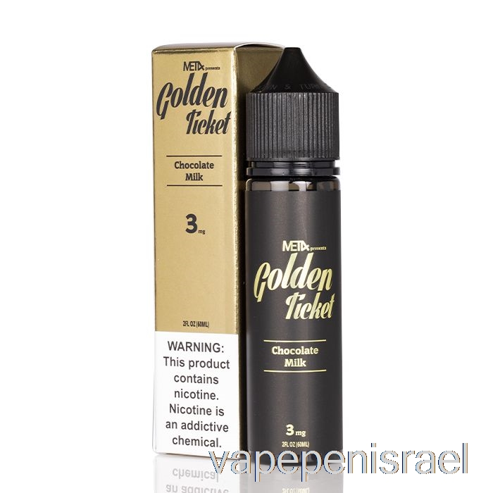 חד פעמי Vape Israel Golden Ticket של Met4 Vapor - 60 מ"ל 3 מ"ג